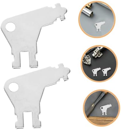 10pcs Toilet Paper Holder Key Towel Buckle Dispenser Key Silver Iron