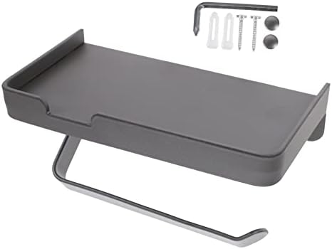 Bebemoko Toilet Paper Holder with Shelf Wall Mount