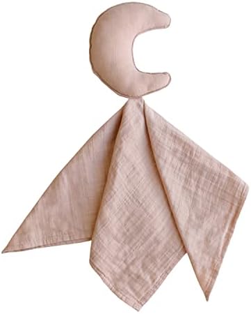 Mushie Moon Security Blanket 100 Organic Cotton Blush