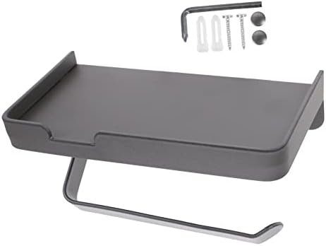 VINTORKY Stainless Steel Toilet Paper Holder with Storage Shelf