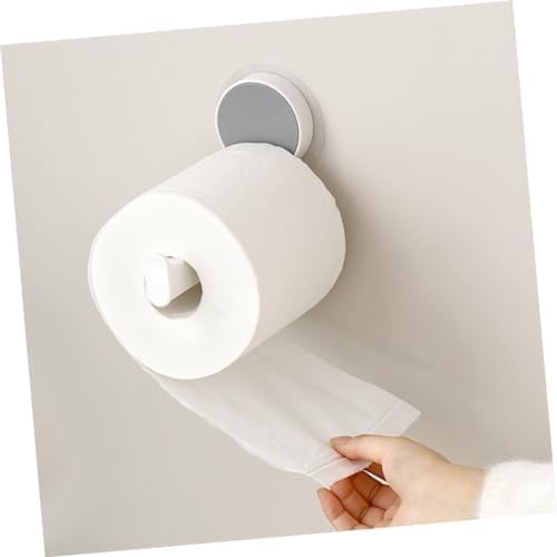 AUTSUPPL Wall Mount Toilet Paper Holder No Drilling White