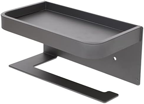 LIFKICH Wall-Mounted Toilet Paper Holder with Shelf