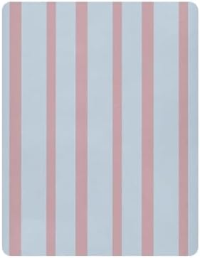 Gbjiemia Pink Blue Stripe Crib Sheets for Neutral Bassinet