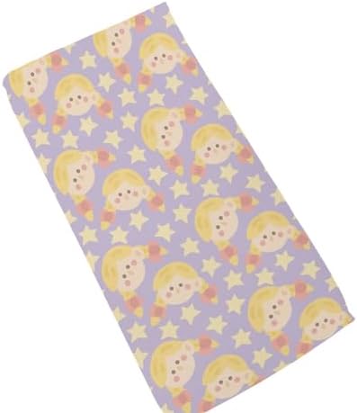 Cute Girl Star Crib Sheets Stretchy Playard Sheets for Baby