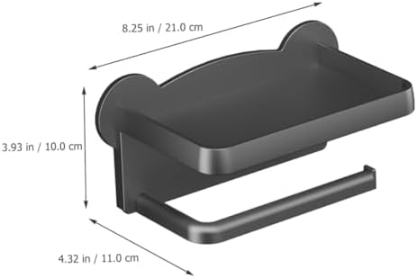Chrome Toilet Paper Holder With Shelf Wall Mount