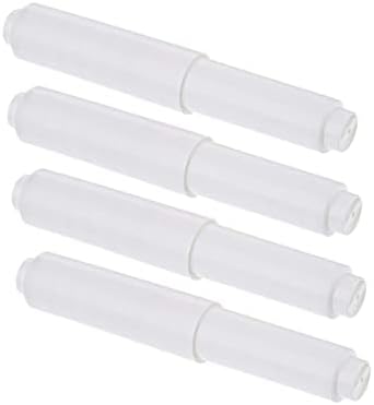 Veemoon White Toilet Paper Holder 4pcs Modern Bathroom Organizer