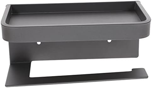 WATIIFUFU Toilet Paper Holder with Shelf Wall Mounted