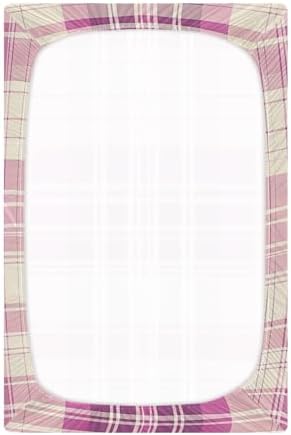 KICPOAY Checkered Tartan Crib Sheets