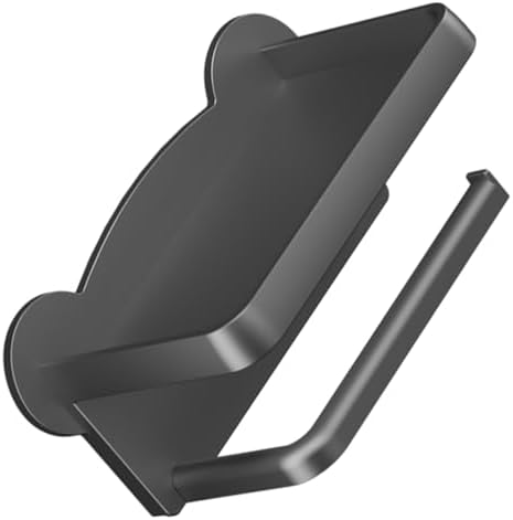 ETHZZLE Toilet Paper Holder with Shelf Wall Mount Dual Convenience