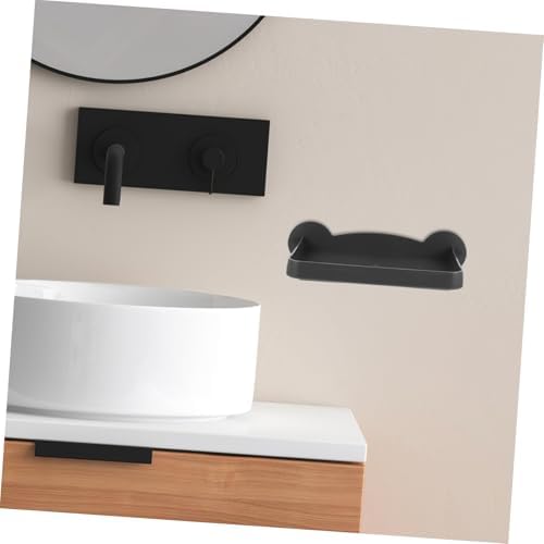 Toilet Paper Holder Wall Mount No Drill Adhesive Shelf for Bathroom