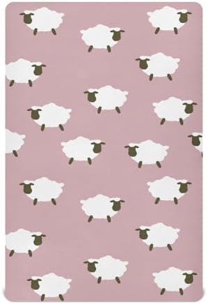 KICPOAY Fitted Crib Sheets with Elastic Band