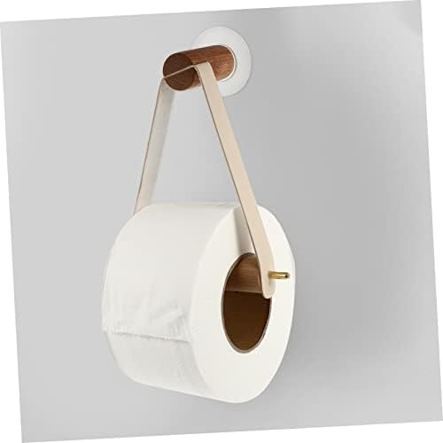 Wooden Paper Roll Holder Wall Mount Bathroom Decor