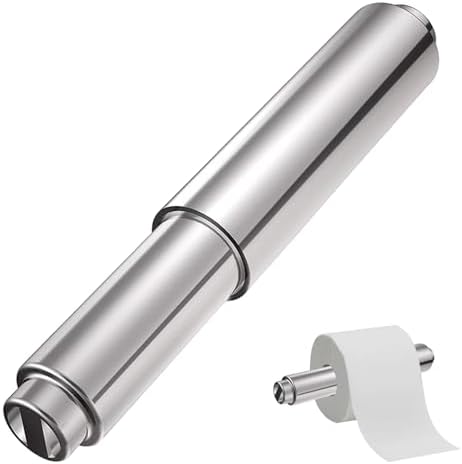 BEAHING Toilet Paper Spring Rod - 63 Inch Plastic Holder Replacement