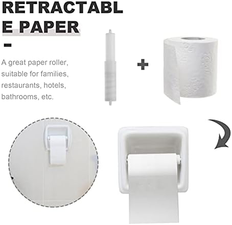 Veemoon 2Pcs Retractable Tissue Holder Rods