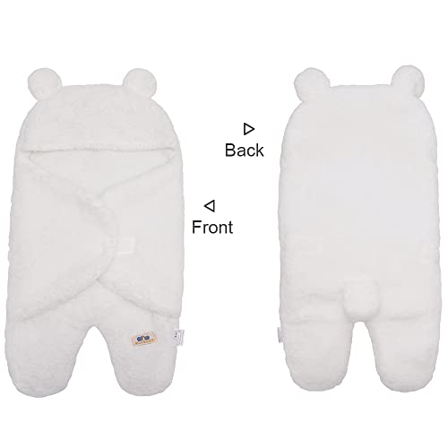 BlueSnail Newborn Swaddle Blanket with Hat 0-3M