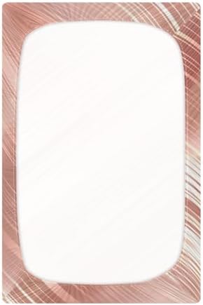KICPOAY Rose Gold Brushed Crib Sheet for Baby