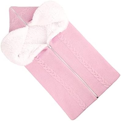 Lekad Baby Swaddle Blanket with 4 Zippers - Soft Velvet Sleeping Bag