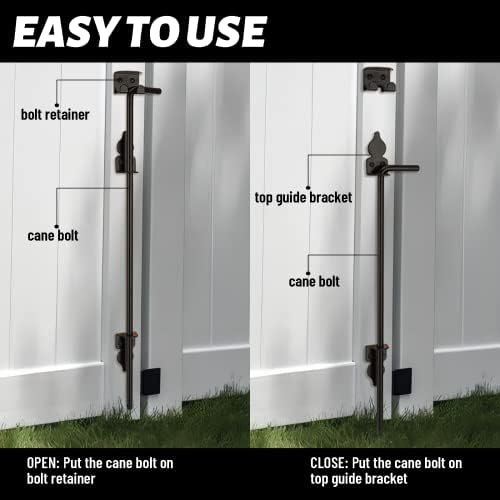 36 Inch Heavy Duty Gate Drop Rod Hardware - 1 Pack