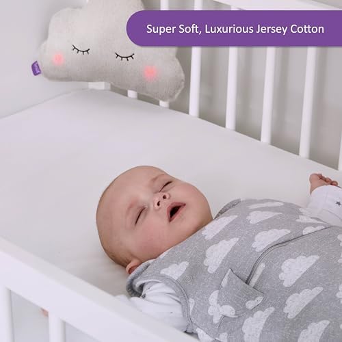 Snuz Baby Crib Fitted Sheets Pack of 2 Gray Star