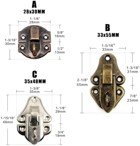 Iron Box Latch Hasp Hook Clasp Trunk Toggle