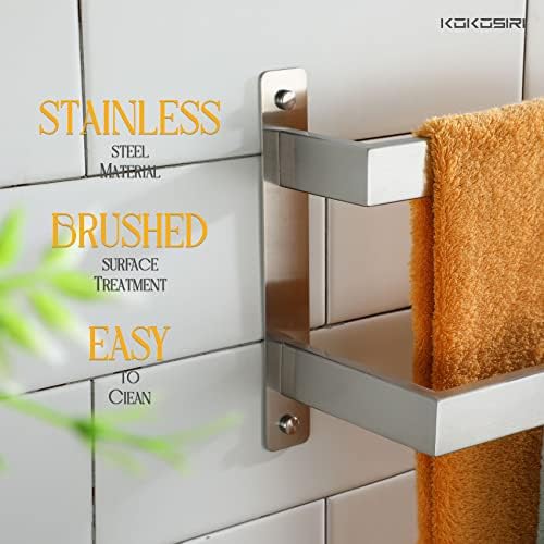 KOKOSIRI 2-Tier Ladder Towel Bar 32 Inches Brushed Stainless Steel