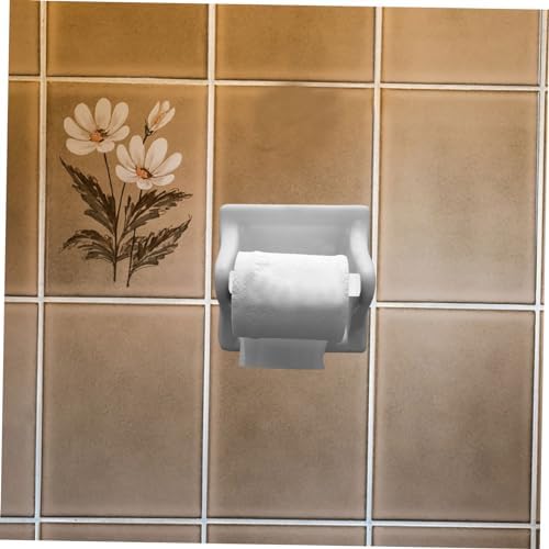 Tofficu Toilet Paper Roller Holder Retractable Plastic Spindle Rod 1