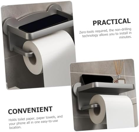 POPETPOP Wall-Mounted Toilet Tissue Holder 1