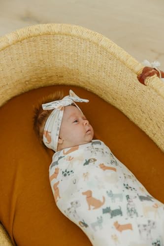 Copper Pearl Swaddle Blanket - Soft Stretchy Receiving Blanket for Baby
