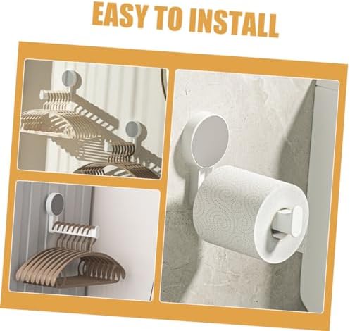 POPETPOP Wall Mount Toilet Paper Holder No Drilling Installation