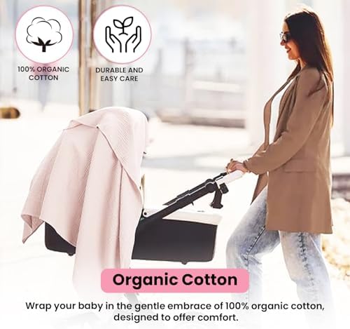 Luvvie Organic Muslin Swaddle Blankets 3-Pack 1