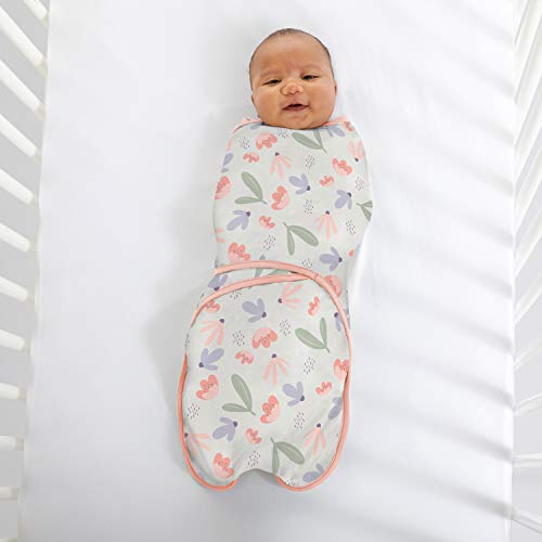 Ingenuity Farewell Fuss 2-Pk Adjustable Swaddle Set - Posy