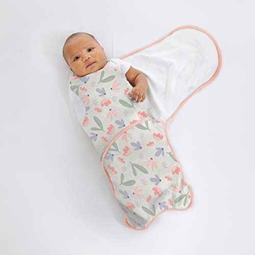 Ingenuity Farewell Fuss 2-Pk Adjustable Swaddle Set - Posy