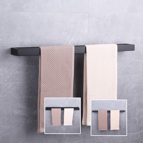 GERZWY 30-Inch Matte Black Towel Bar SUS 304 Stainless Steel