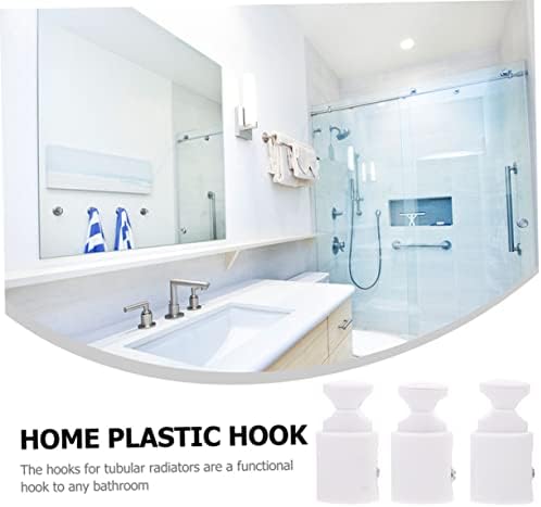Happyyami 3pcs Plastic Radiator Hooks for Bathroom Towel Drying