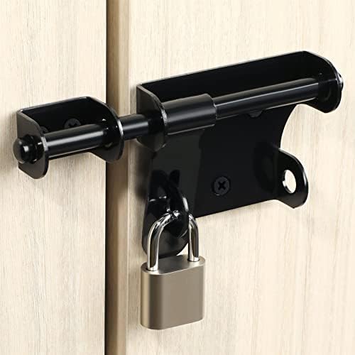 SHAUNI 6-Inch Stainless Steel Latch Bolt Lock 1