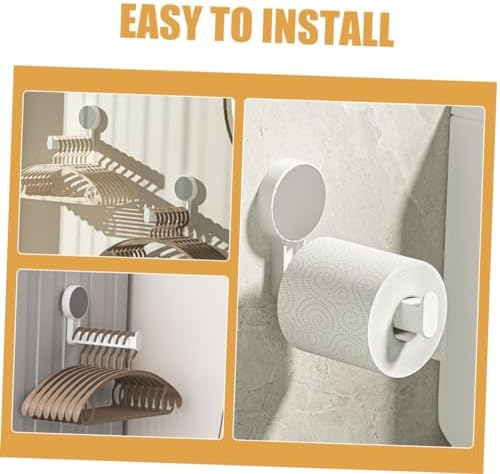 KITANDOVE Bathroom Towel Mount Paper Holder Roll Dispenser White