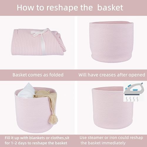 Cotton Rope Storage Basket for Baby Toys and Clothes