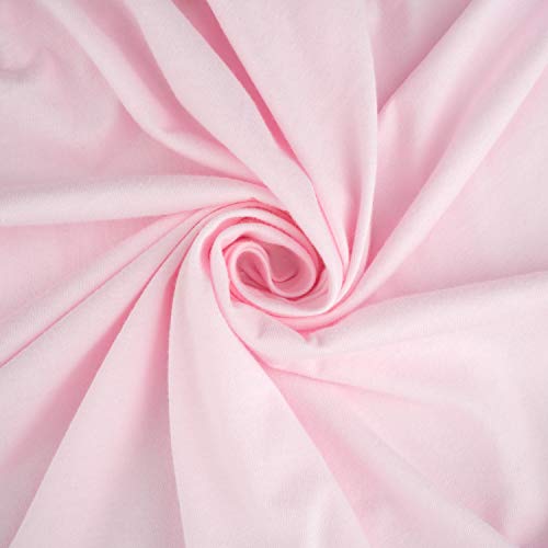 SheetWorld Fitted Cotton Jersey Crib Sheet 24x42 Baby Pink Made in USA