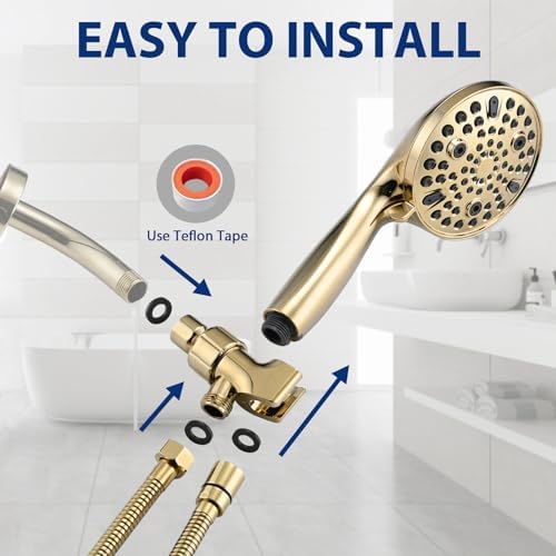 YASINU High Pressure 10 Setting Handheld Shower Head