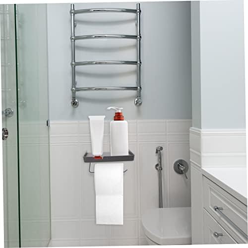 PRETYZOOM Wall Mount Toilet Paper Holder with Storage