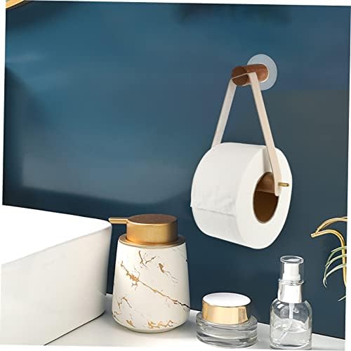 Wooden Paper Roll Holder Wall Mount Bathroom Decor