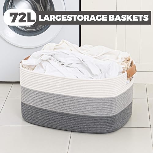 Danpinera Blanket Basket 72L Gradient Grey