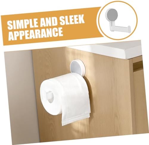 AUTSUPPL Wall Mount Toilet Paper Holder No Drilling White