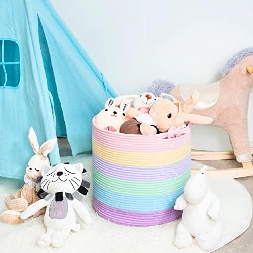 MINTWOOD Design 15 x 142 Cotton Rope Storage Basket