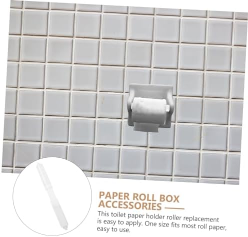 Tofficu Toilet Paper Roller Holder Retractable Plastic Spindle Rod 1