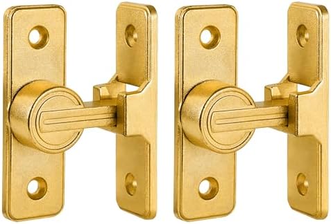 90 Degree Barn Door Latch Lock with Enhanced Security - 2 Pack