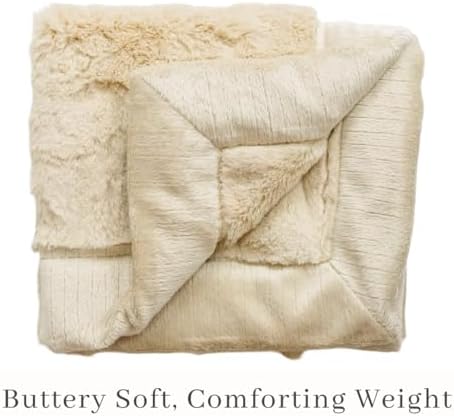 SARANONI Mini Baby Security Blanket Ivory 15x20