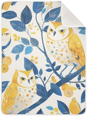 Sanluoli Lovey Blanket - Sweet Boho Owls Design 30x40in