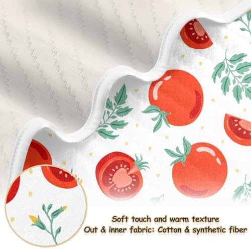 SHJI Red Tomato Swaddle Blanket 30x40in