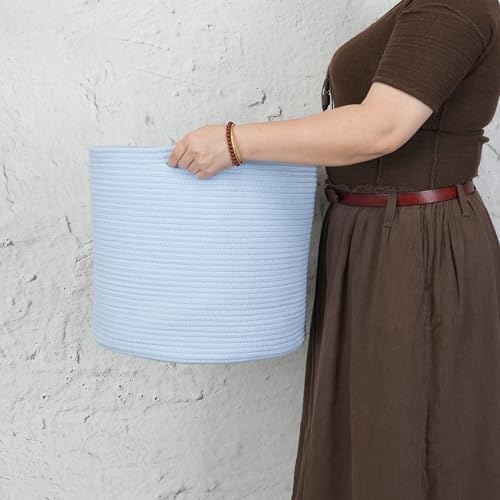 Cotton Rope Storage Basket 16 x 14 for Kids